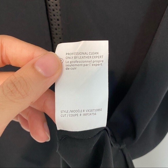 Vince Black Tank Top Silk Perforated Lamb Leather Classic Minimalist Medium - Picture 6 of 7